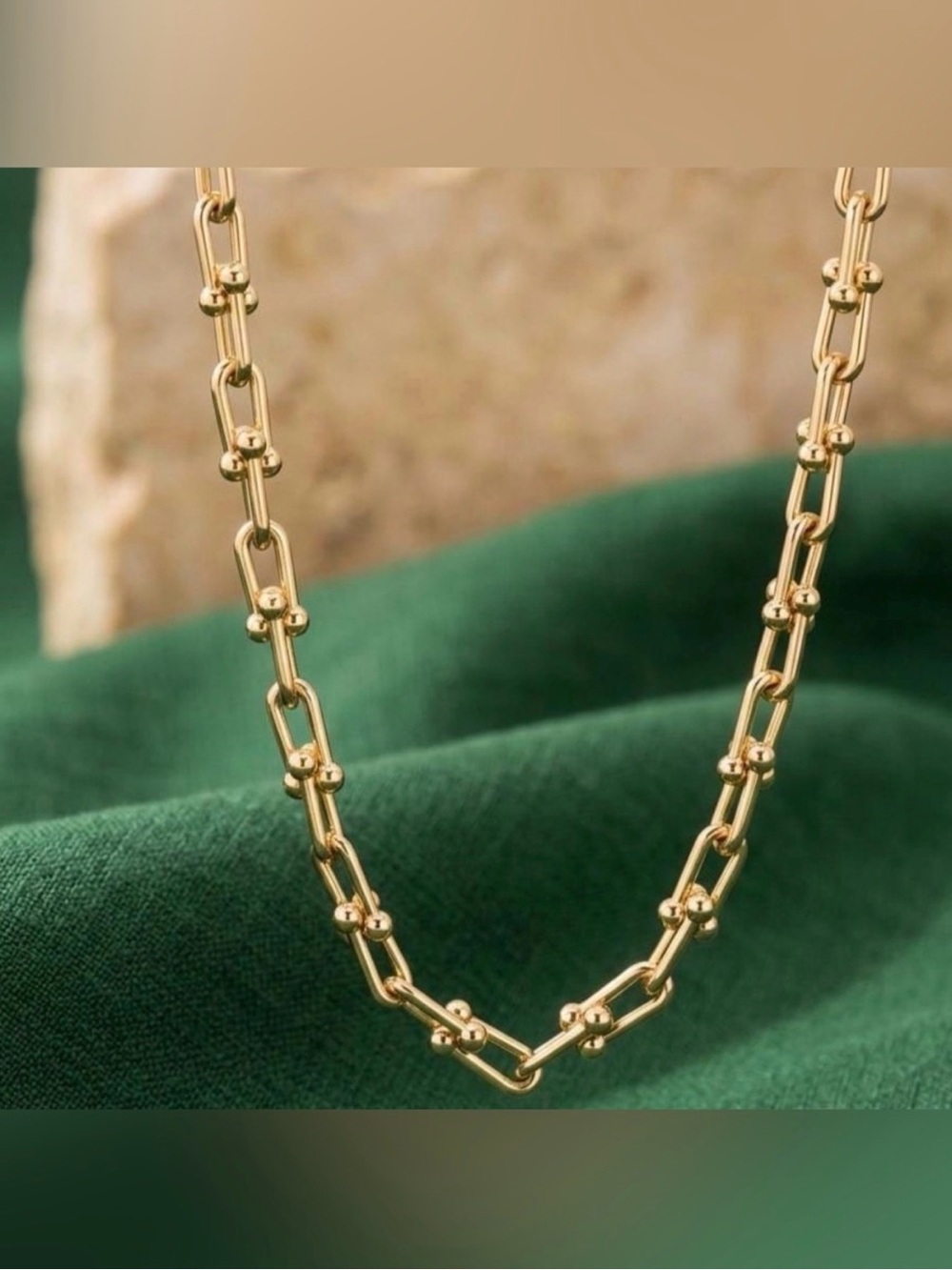 HardWear graduated link necklace 18K Gold Tone - Picture 4 of 5
